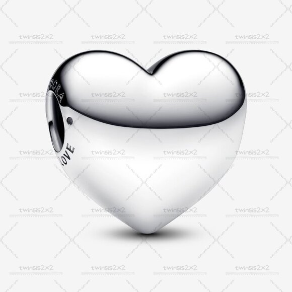Pandora Be Love Engravable Large Heart Charm|Pendant - Picture 1 of 2